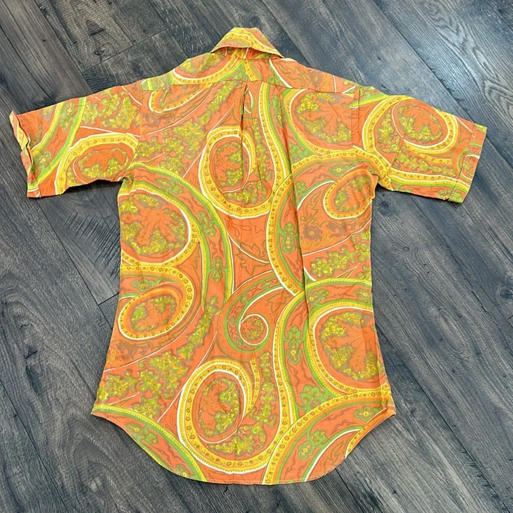 VINTAGE Brolly Male McGregor Paisley Shirt. Size small - Picture 8 of 8